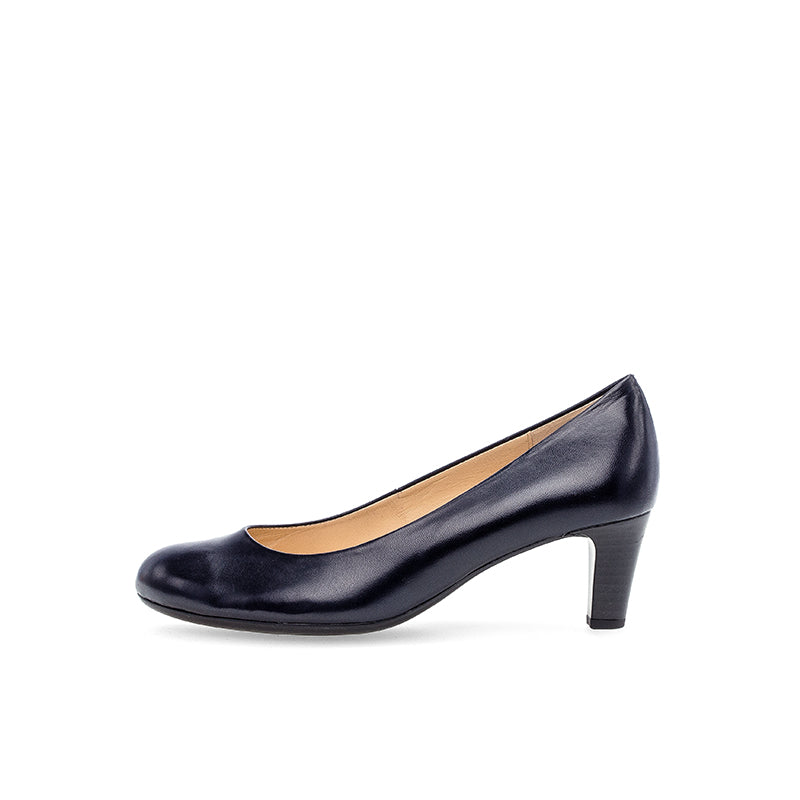 Gabor Nesta II Women's Pumps Fashion Black Leather Closed-Toe Shoes 01400