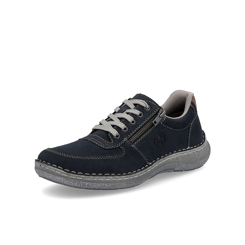 Rieker Men's Sneakers Casual Outdoor Zipper Canvas Shoes 03030