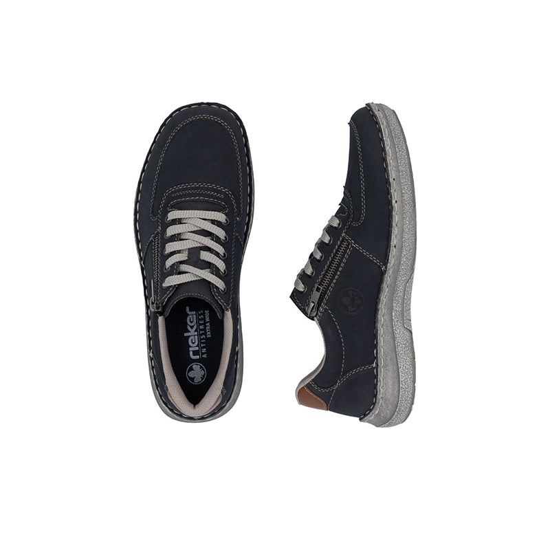 Rieker Men's Sneakers Casual Outdoor Zipper Canvas Shoes 03030