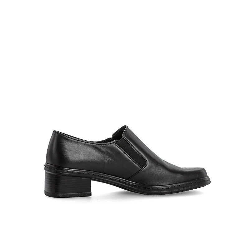 Gabor Hertha Women's Loafers Black Leather Fashion Slip-On Casual Shoes 04443