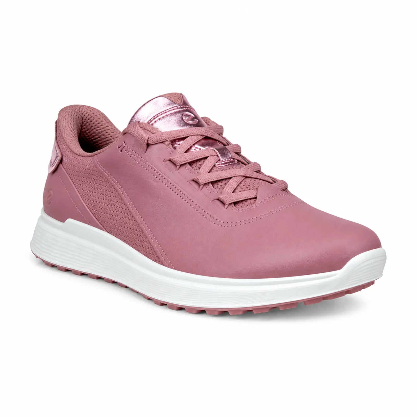 ECCO Golf S-Casual women's Dusty Rose waterproof leather golf shoes