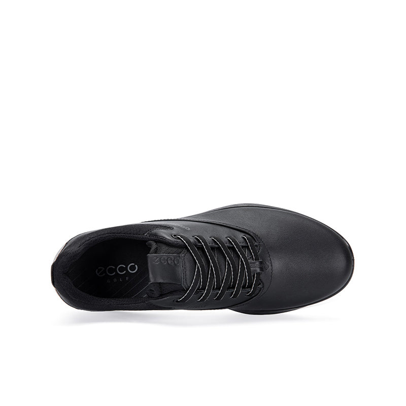 ECCO S-Three Mens Golfs Black Leather Outdoor Casual Shoes 102944