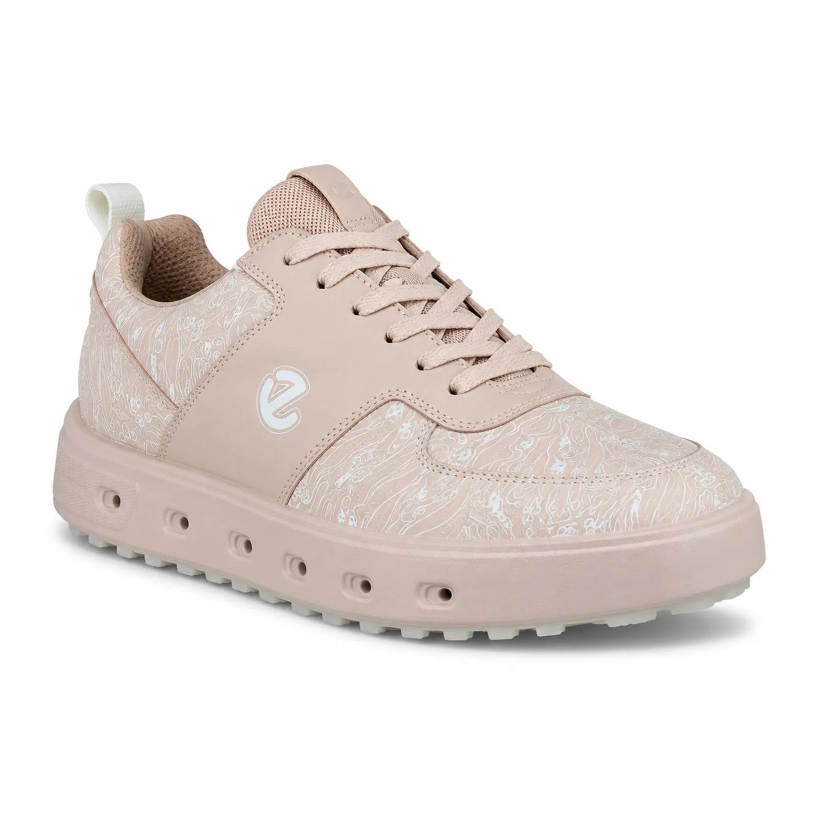 ECCO Golf Street 720 women's Dusty Pink waterproof leather GORE-TEX golf shoes