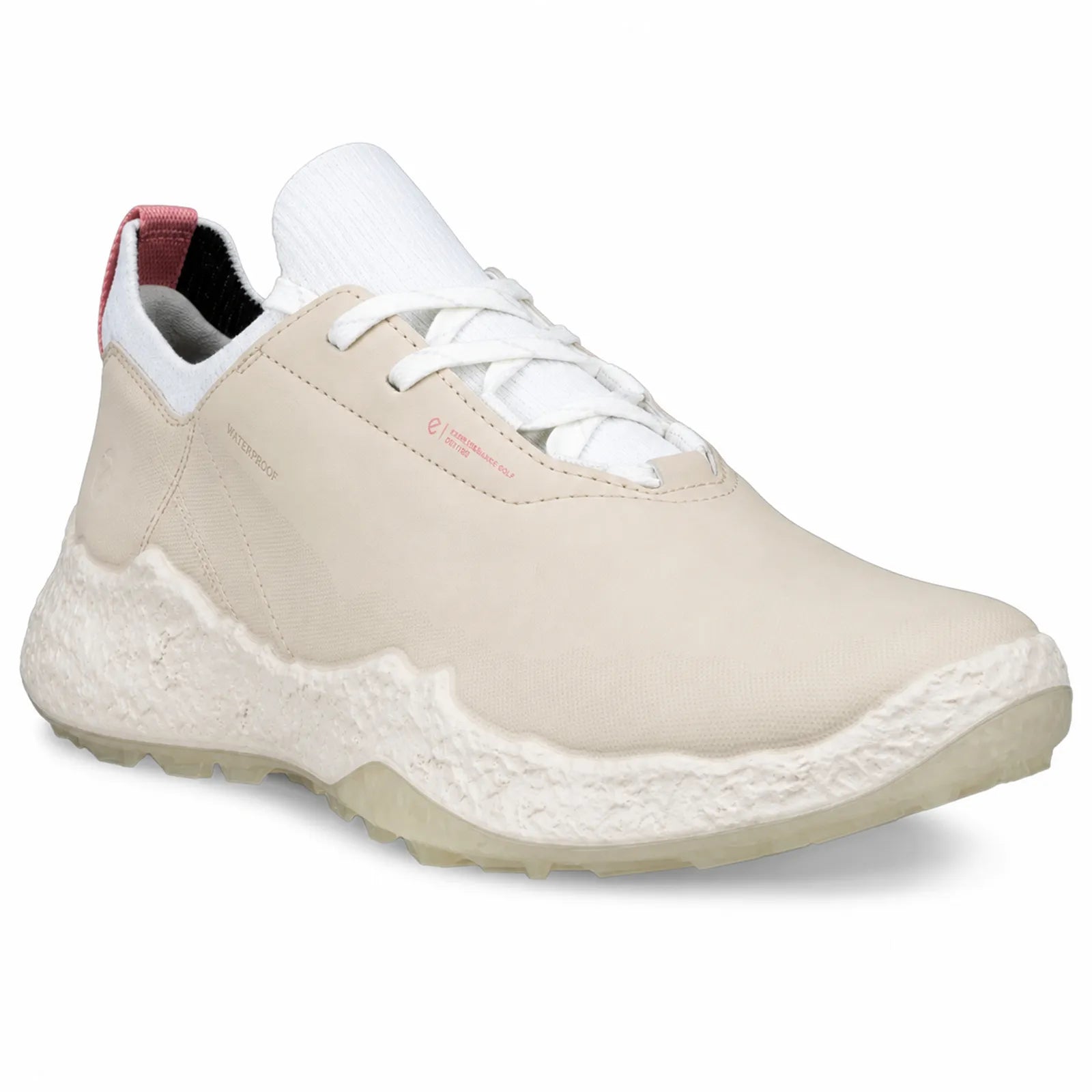 ECCO BIOM H5 women's pink waterproof leather spikeless golf shoes