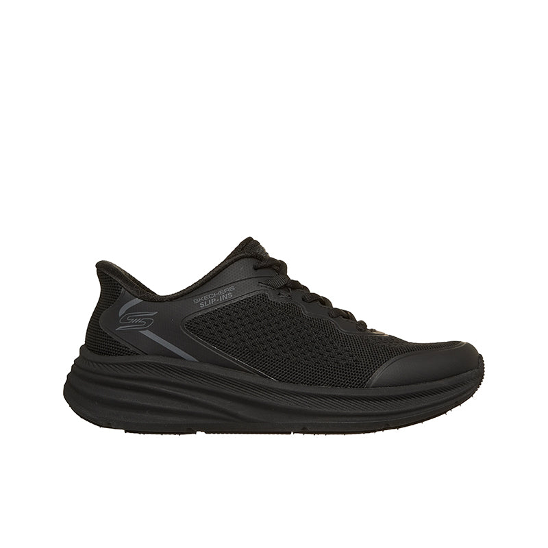 Skechers Slip-ins Women's Sneakers Lightweight Breathable Black Trainers BOBS Skillz 117756