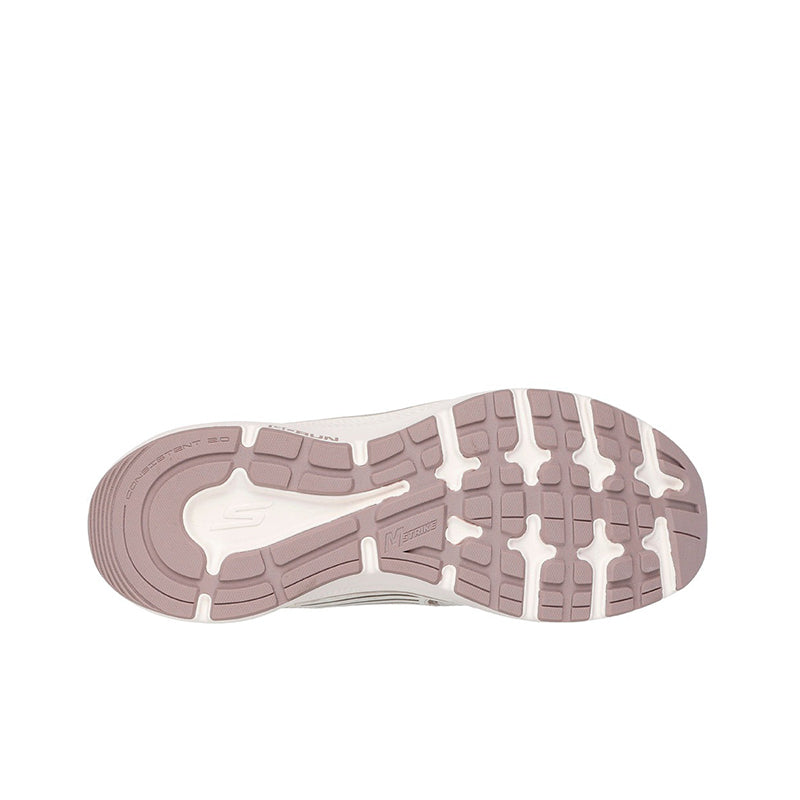 Women's leather sneaker outsole, traction tread and cushioned midsole