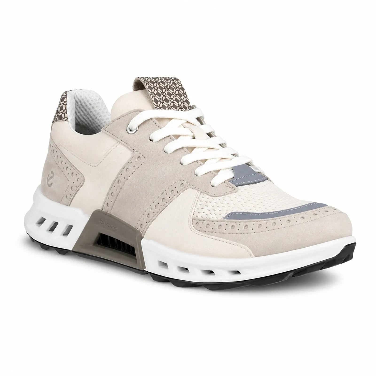 ECCO BIOM C4 men's White Grey waterproof leather golf shoes
