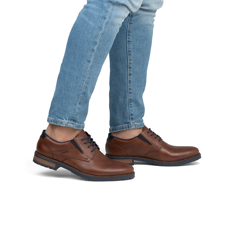 Rieker Men's Leather Shoes Formal Classic Lace up Shoes 14621