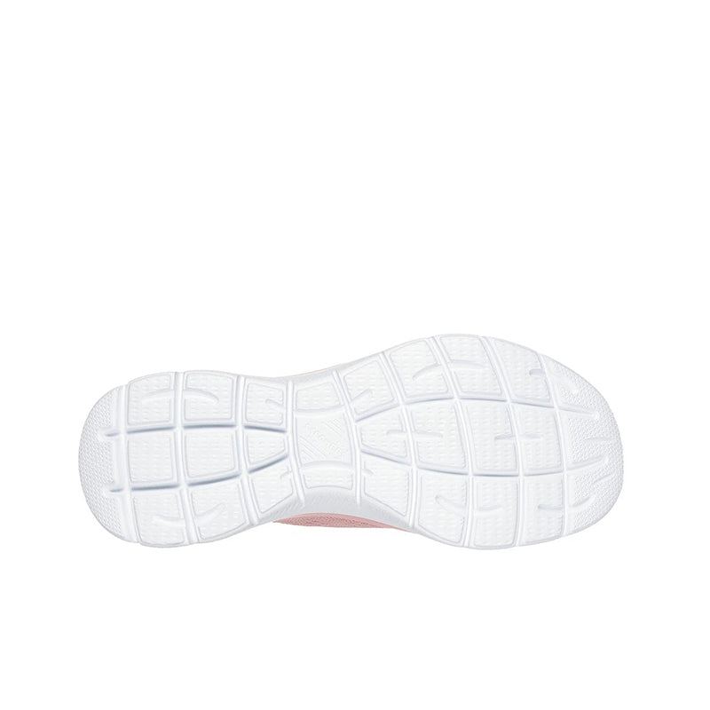 Rose women's sneaker outsole, textured tread pattern on white rubber sole