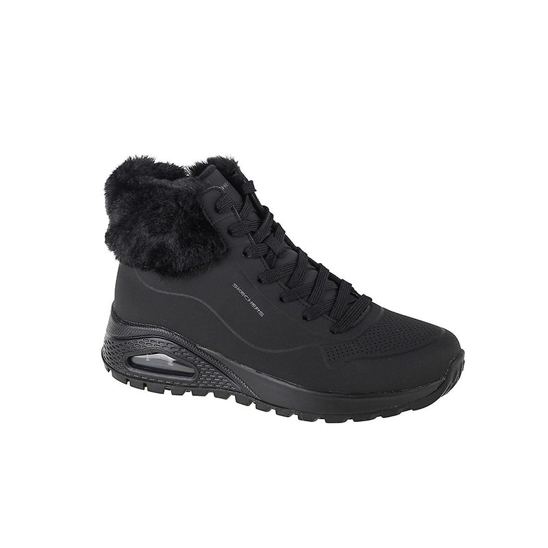 Skechers Uno Rugged Women's Boots Black Casual Ankle Boots 167274