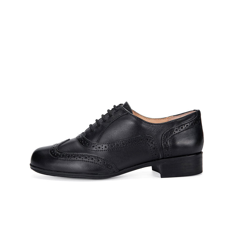 Clarks Hamble Oak Women's Brogue Black Leather Formal Shoes Hamble Oak