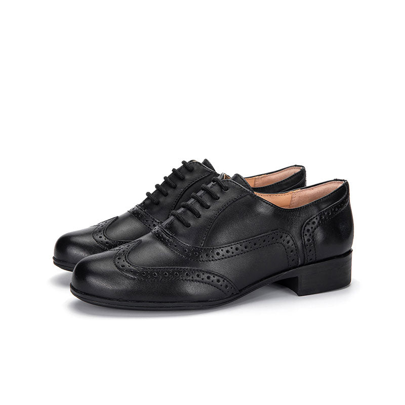 Clarks Hamble Oak Women's Brogue Black Leather Formal Shoes Hamble Oak
