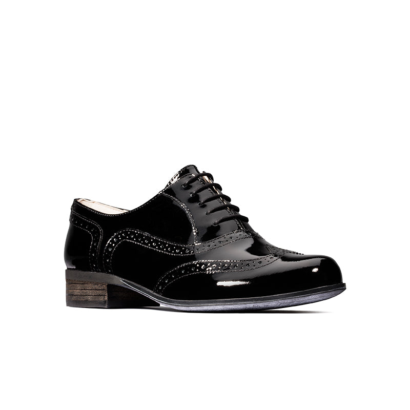 Clarks Hamble Oak Women's Brogue Black Leather Formal Shoes Hamble Oak