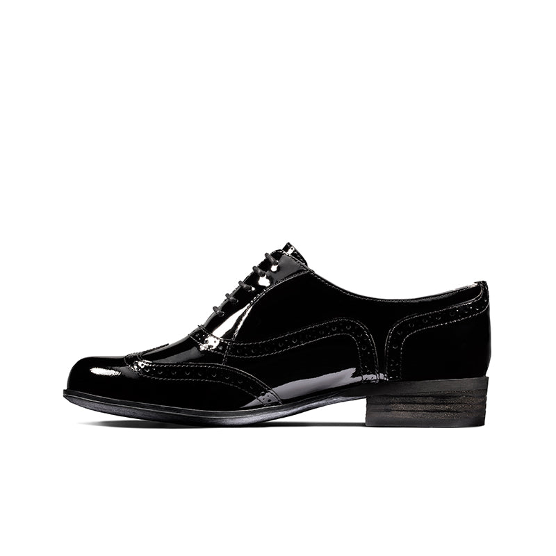 Clarks Hamble Oak Women's Brogue Black Leather Formal Shoes Hamble Oak