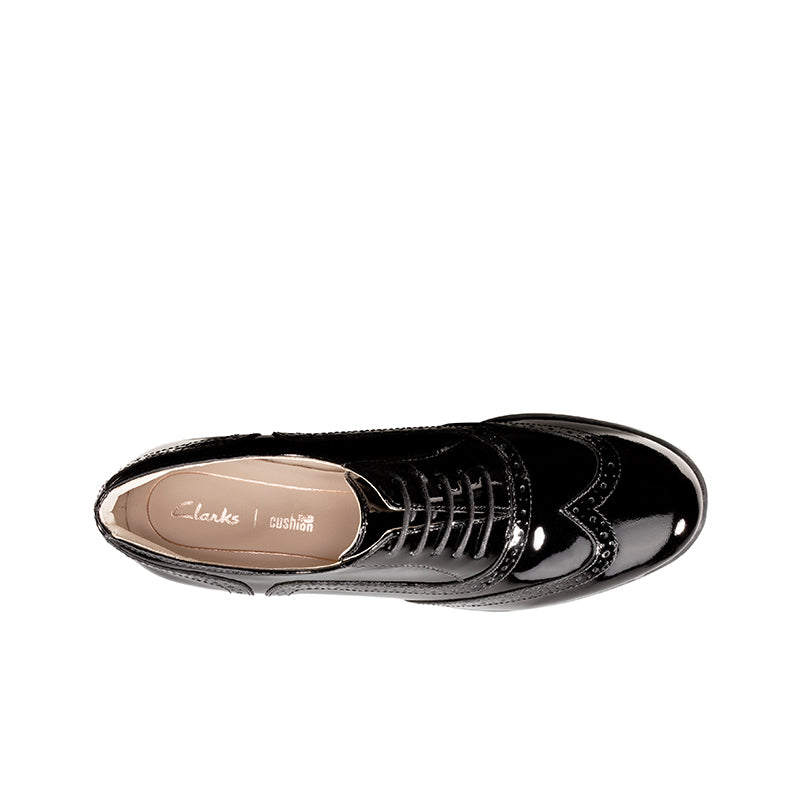 Clarks Hamble Oak Women's Brogue Black Leather Formal Shoes Hamble Oak