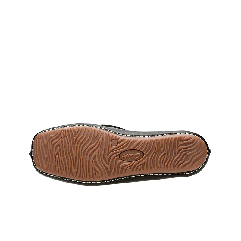 Clarks Freckle Ice Women's Flats Black Leather Fashion Shoes Freckle Ice