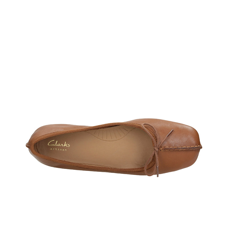 Clarks Freckle Ice Women's Flats Black Leather Fashion Shoes Freckle Ice