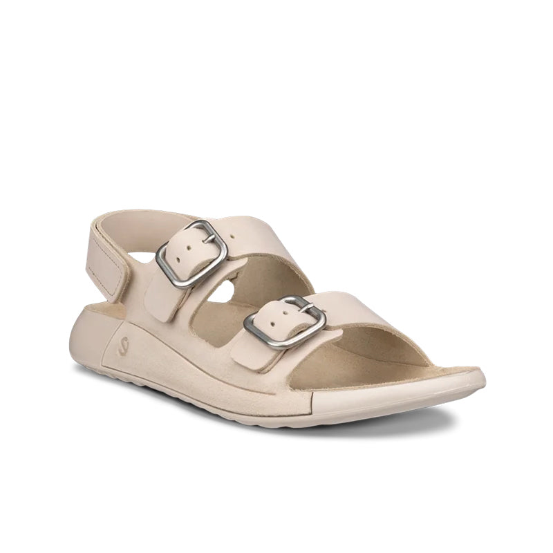 ECCO Cozmo Women's Sandals Beige Nubuck Three-Strap Outdoor Sandals 206903