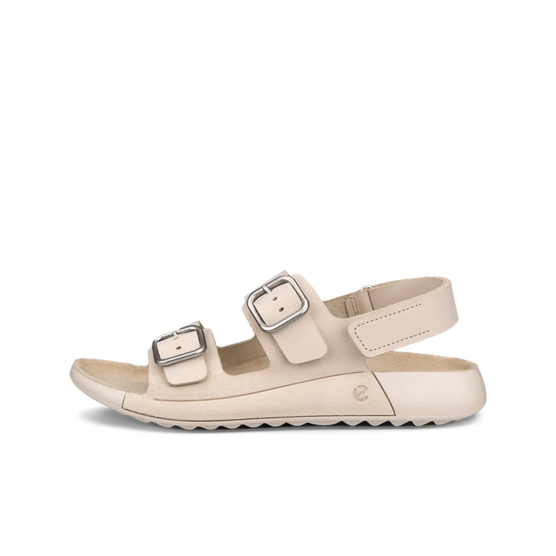 ECCO Cozmo Women's Sandals Beige Nubuck Three-Strap Outdoor Sandals 206903
