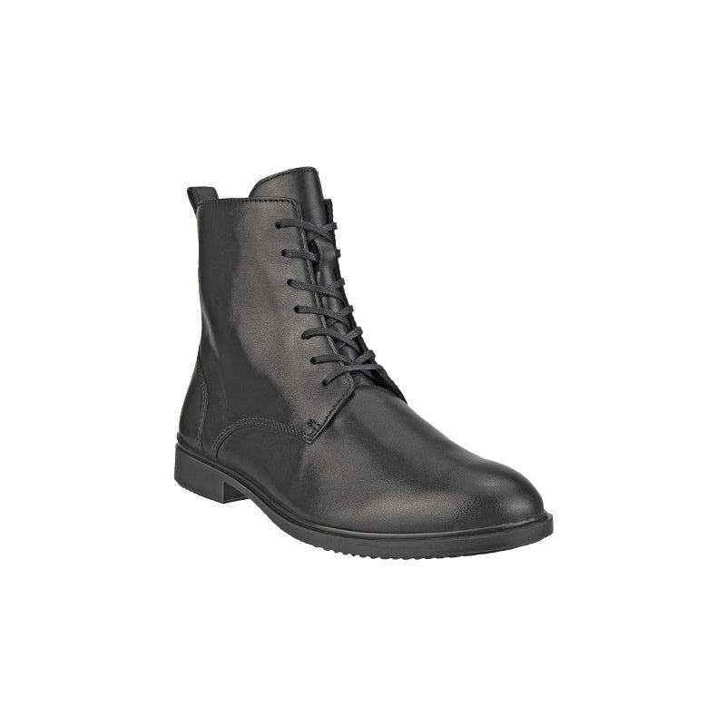 Women’s lace-up ankle boots with padded collar and rubber sole