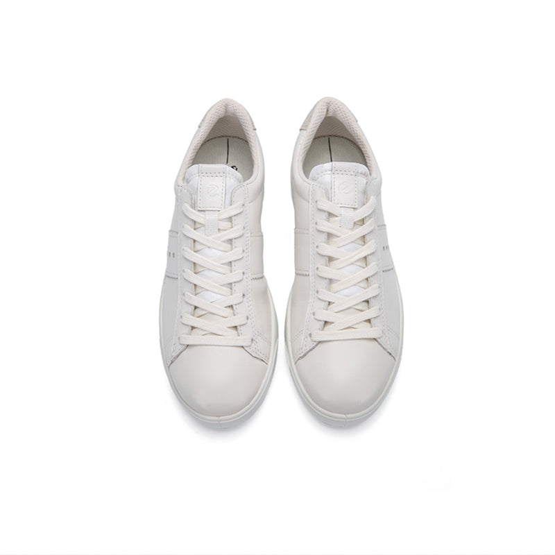 ECCO Street Lite Women's Sneakers White Leather Fashion Casual Shoes 212803