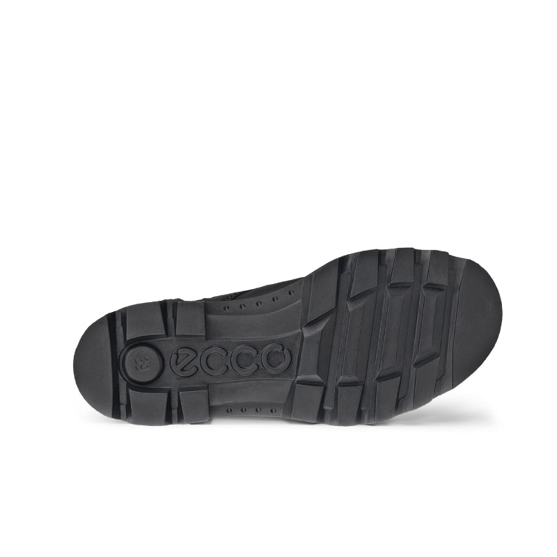 Boot outsole with tread pattern and ECCO logo detail on rubber sole