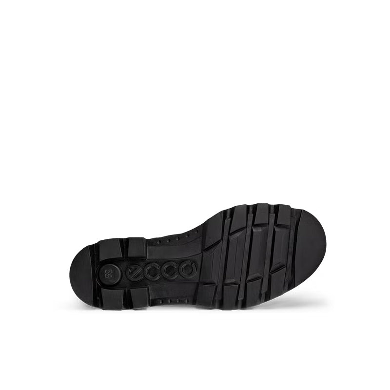 ECCO Grainer women's Chelsea boot in black leather, rubber outsole with traction tread