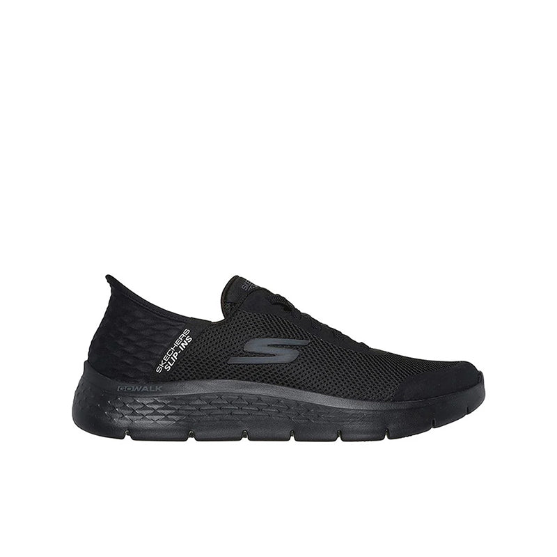 Skechers Slip-ins Men's Sneakers Lightweight Breathable Black Outdoor Trainers Go Walk Flex 216324