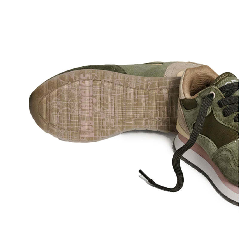 HOFF CITY LOS ANGELES Women's Sneakers Green Leather Casual Fashion Shoes 22502009