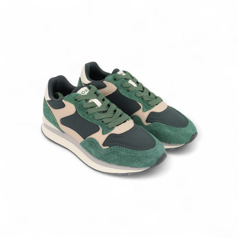 HOFF CITY ANTWERP Women's Sneakers Green Leather Casual Fashion Shoes 22502028