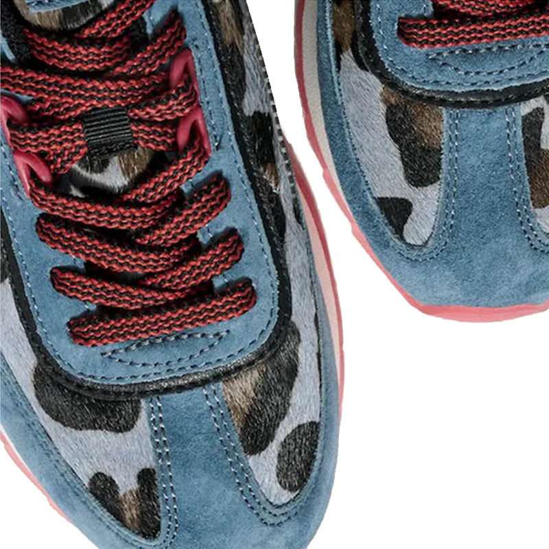 HOFF Art Blue Trainers Women's Sneakers Blue Leather Casual Fashion Shoes 22503001