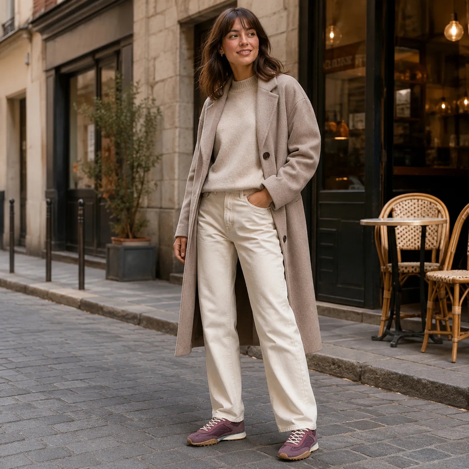 Hoff Bridge MKII women's purple low trainers for relaxed weekend and city outfits