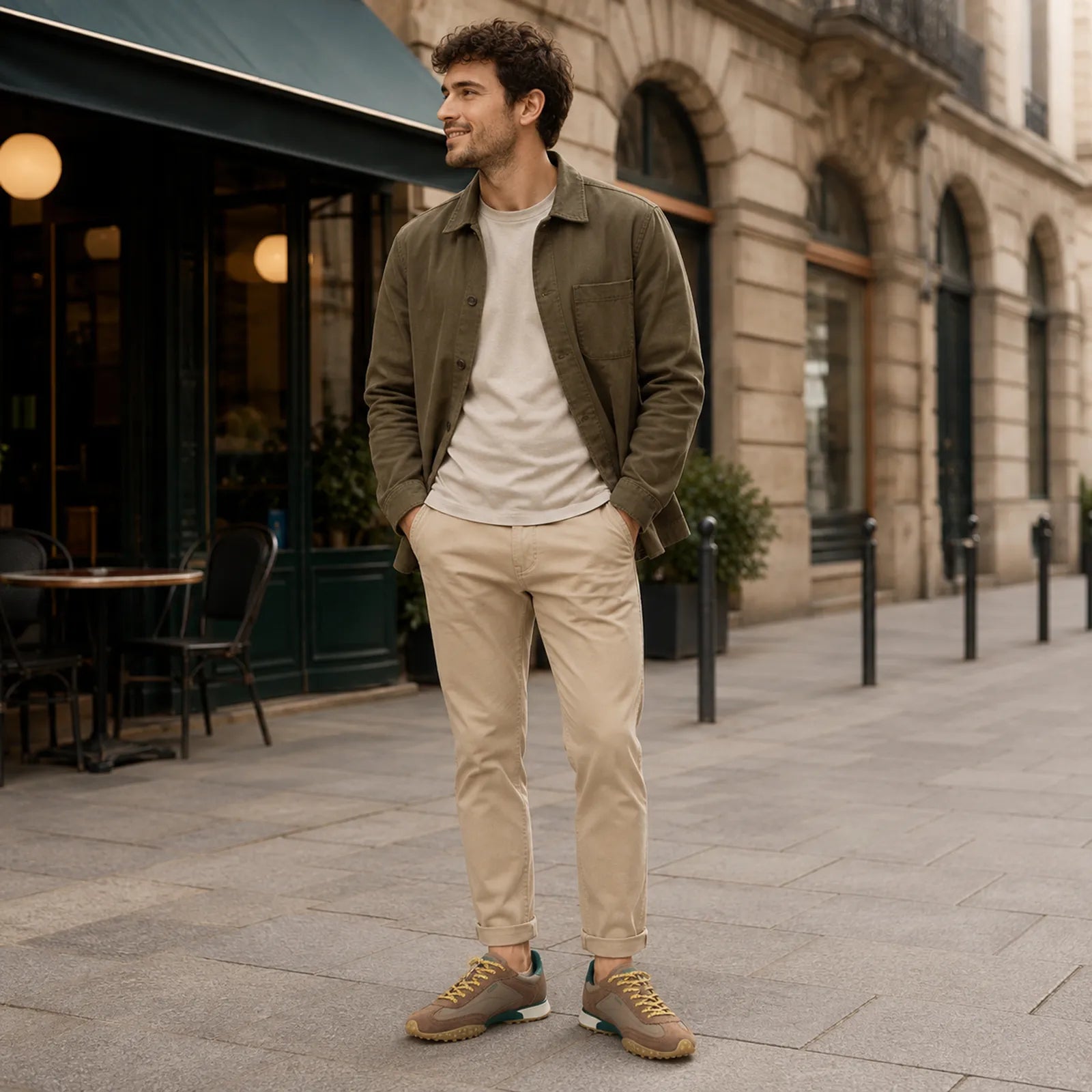 HOFF Bridge MKII men's brown casual trainers for city walks weekend outfits and travel