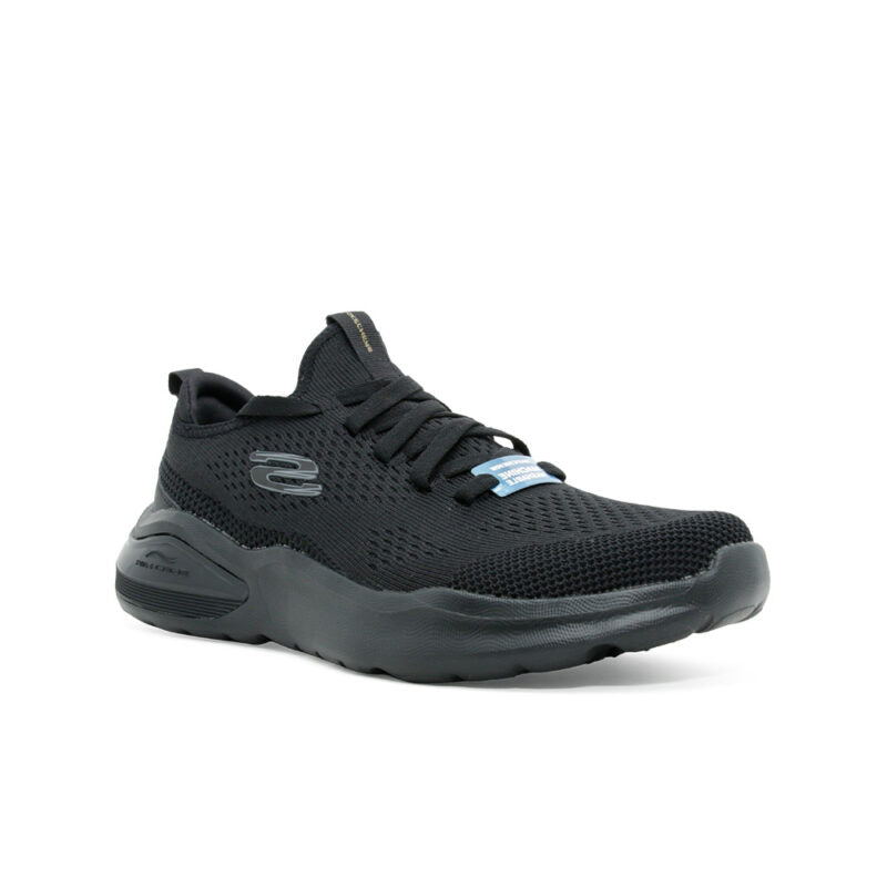 Skechers Air Cushioning Men's Sneakers Black Mesh Casual Shoes 232561