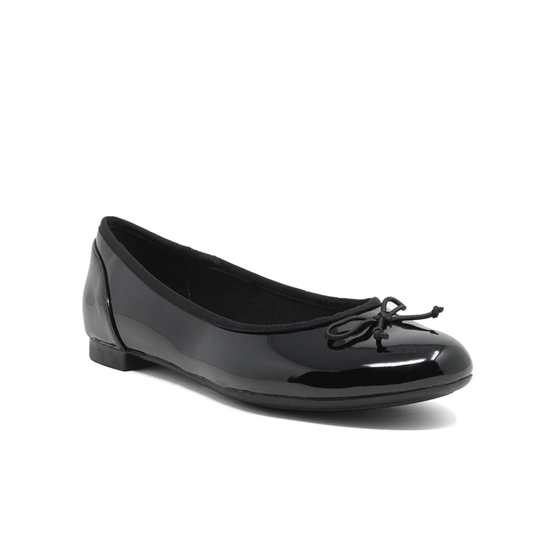 Clarks Couture Bloom Women's Flats Black Leather Fashion Shoes