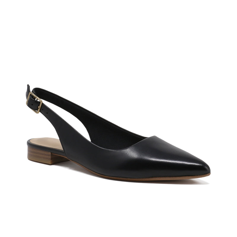 Clarks Laina15 Sling Women's Sandals Black Leather Fashion Shoes 26148860