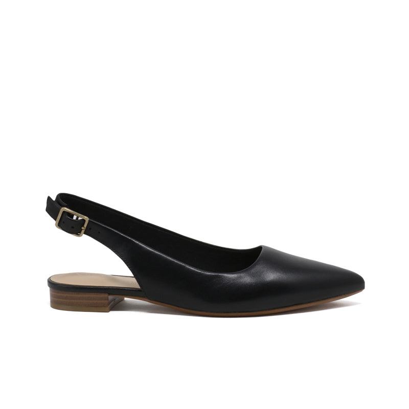 Clarks Laina15 Sling Women's Sandals Black Leather Fashion Shoes 26148860