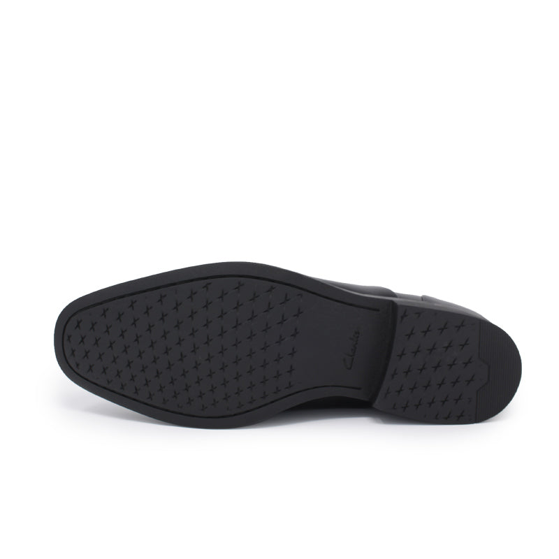 Clarks Gilman Cap Men's Business Shoes Black Leather Formal Shoes 26149033