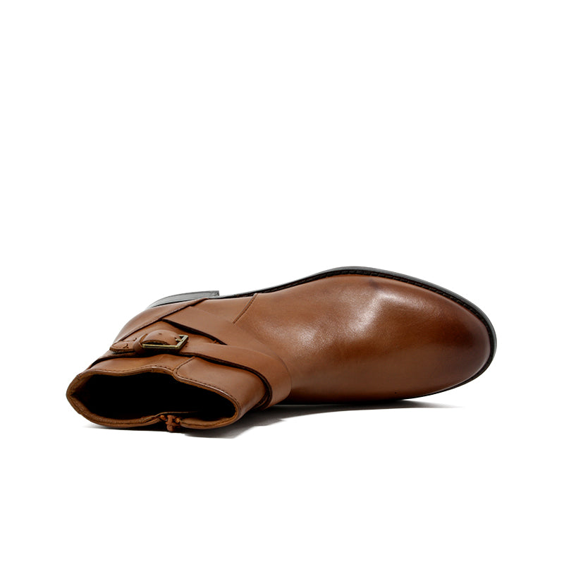 Clarks Hamble Buckle Women's Boots Black Leather Fashion Shoes 26151008