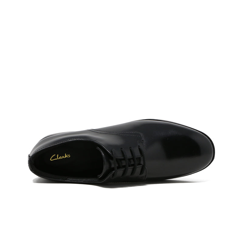 Clarks Ria Derby Women's Business Shoes Black Leather Formal Shoes 26161290