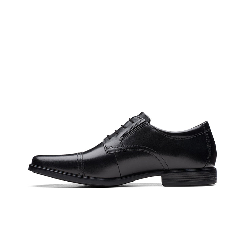 Clarks Howard Cap Men's Business Shoes Black Leather Formal Shoes 26162012