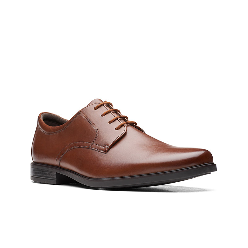 Clarks Howard Walk Mens Business Shoes Black Leather Formal Shoes