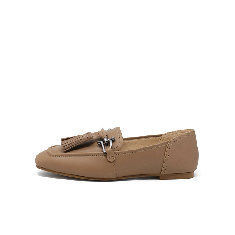 CLARKS Pure2 Tassel Women's Flats Praline Fashion Shoes