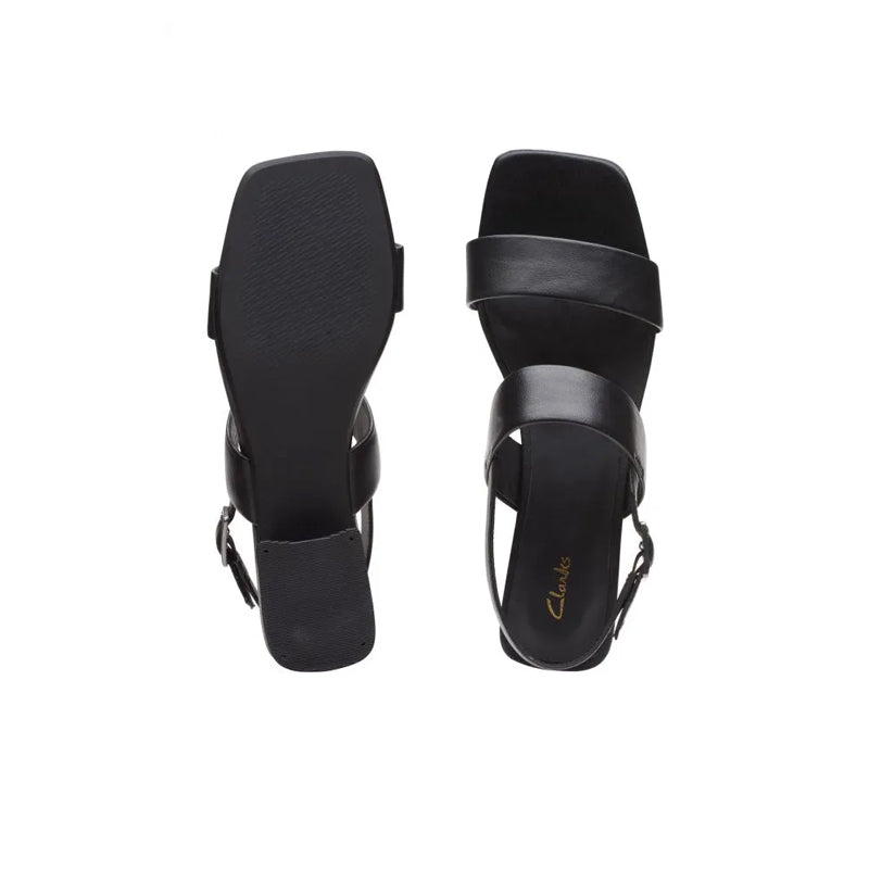 CLARKS Seren25 Strap Women's Sandals White Leather Fashion Shoes