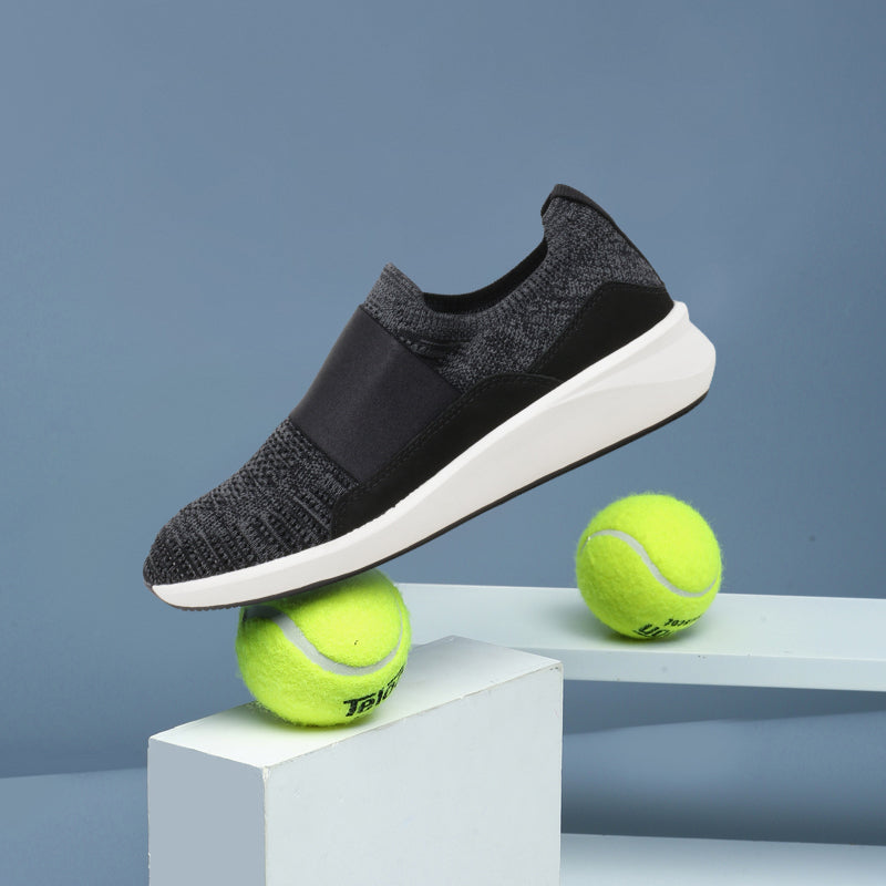 CLARKS Un Rio Knit Women's Sneakers Black Fashion Shoes