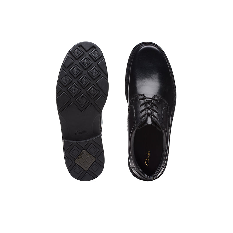 CLARKS Kerton Lace Men's Business Shoes Black Leather Formal Shoes