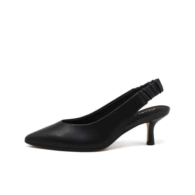 CLARKS Violet55 Sling Women's Sabdals Black Fashion Shoes