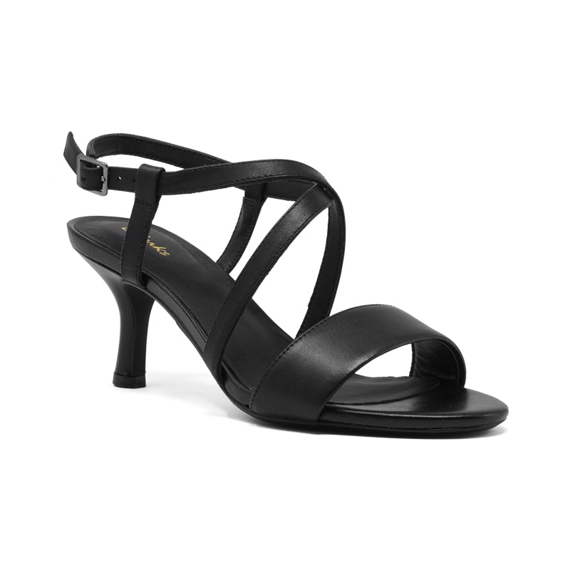 CLARKS Amali Buckle Women's Sandals Black Leather Fashion Shoes