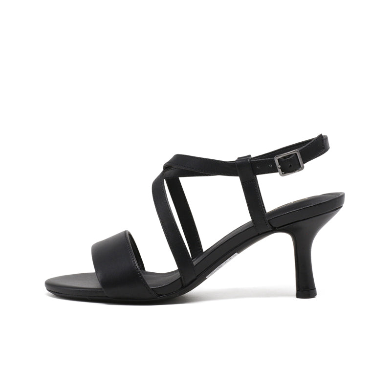 CLARKS Amali Buckle Women's Sandals Black Leather Fashion Shoes