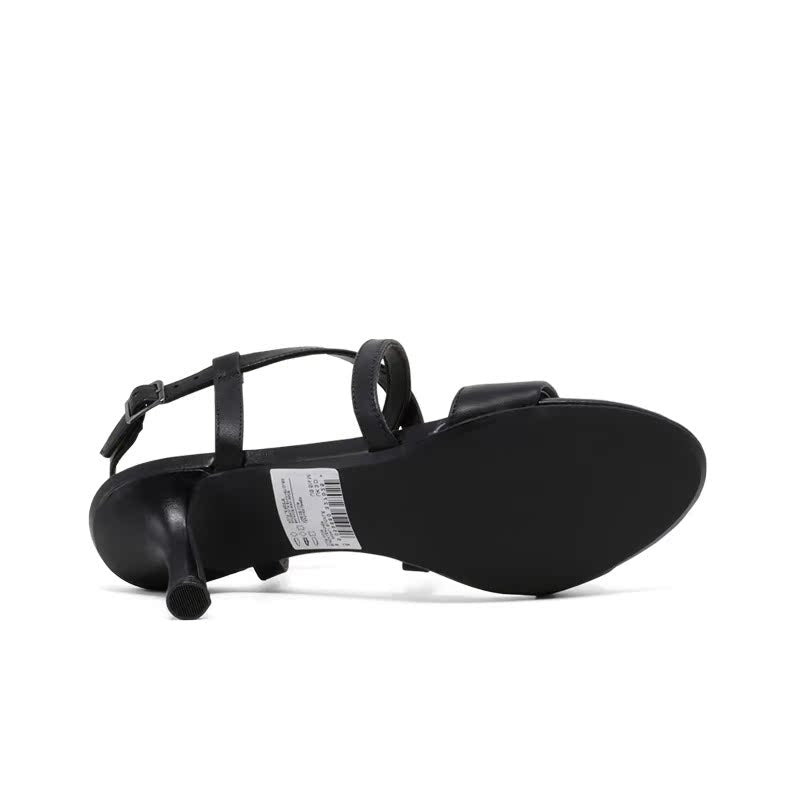 CLARKS Amali Buckle Women's Sandals Black Leather Fashion Shoes